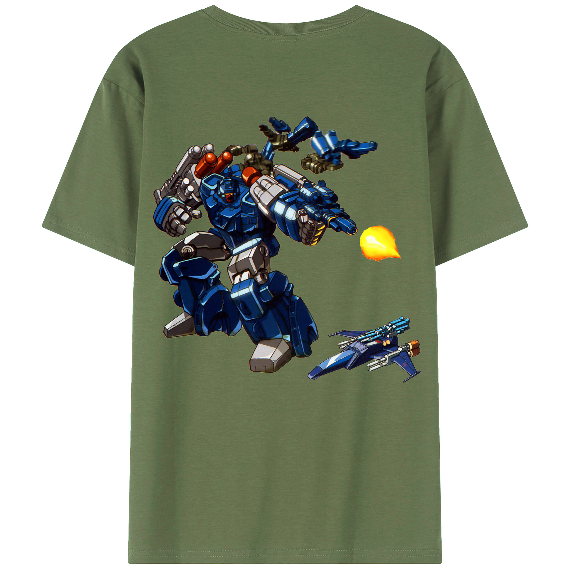 （画像用）  綿100％ メンズ半袖Tシャツ（バックプリント） 通気性